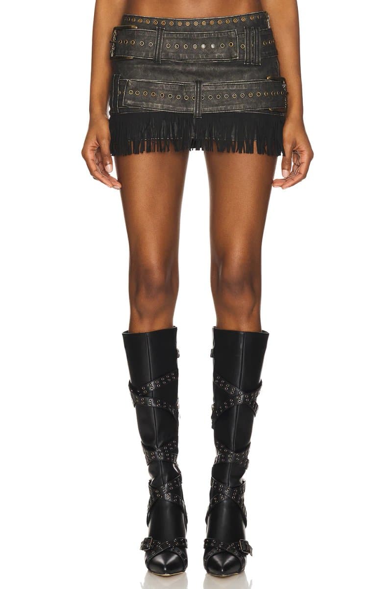 revolve Fringe Skirt