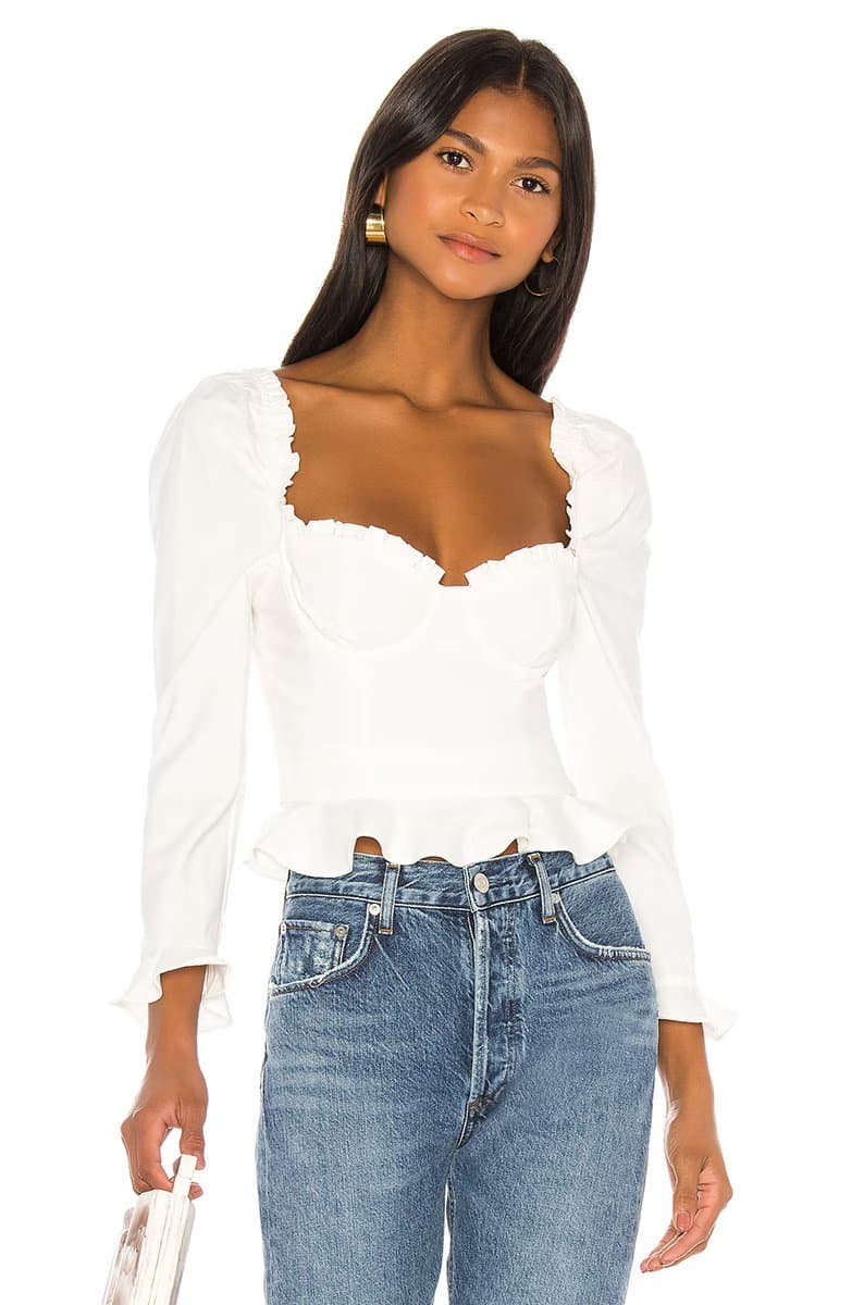 revolve Corie Top In White