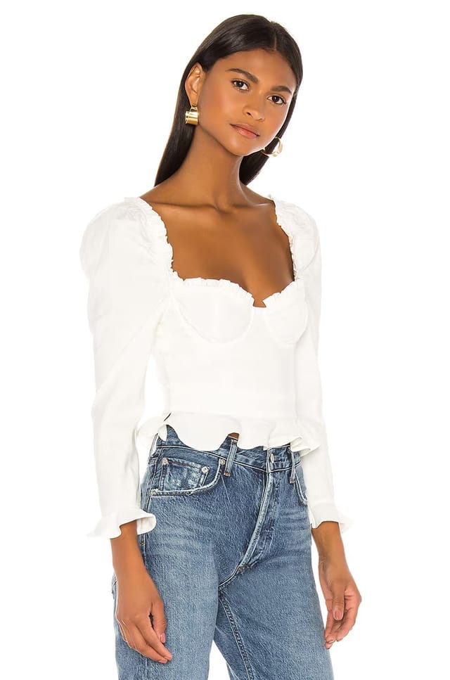 revolve Corie Top In White - 2