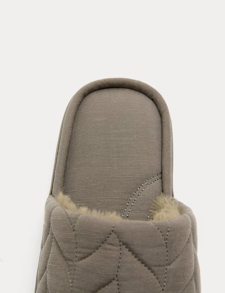 Marks & Spencer M&S Mule Slippers with Secret Support Khaki - 2