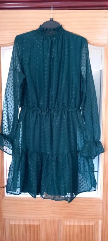 Little Mistress Brand new ladies Green Chiffon dress from Little Mistress size 14. - 2