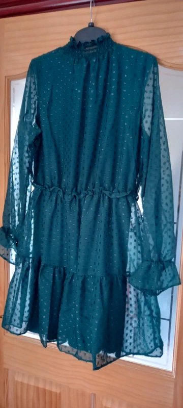 Little Mistress Brand new ladies Green Chiffon dress from Little Mistress size 14. - 3