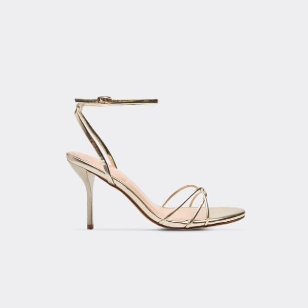EGO EGO Strappy Detail Stiletto Heel in Gold