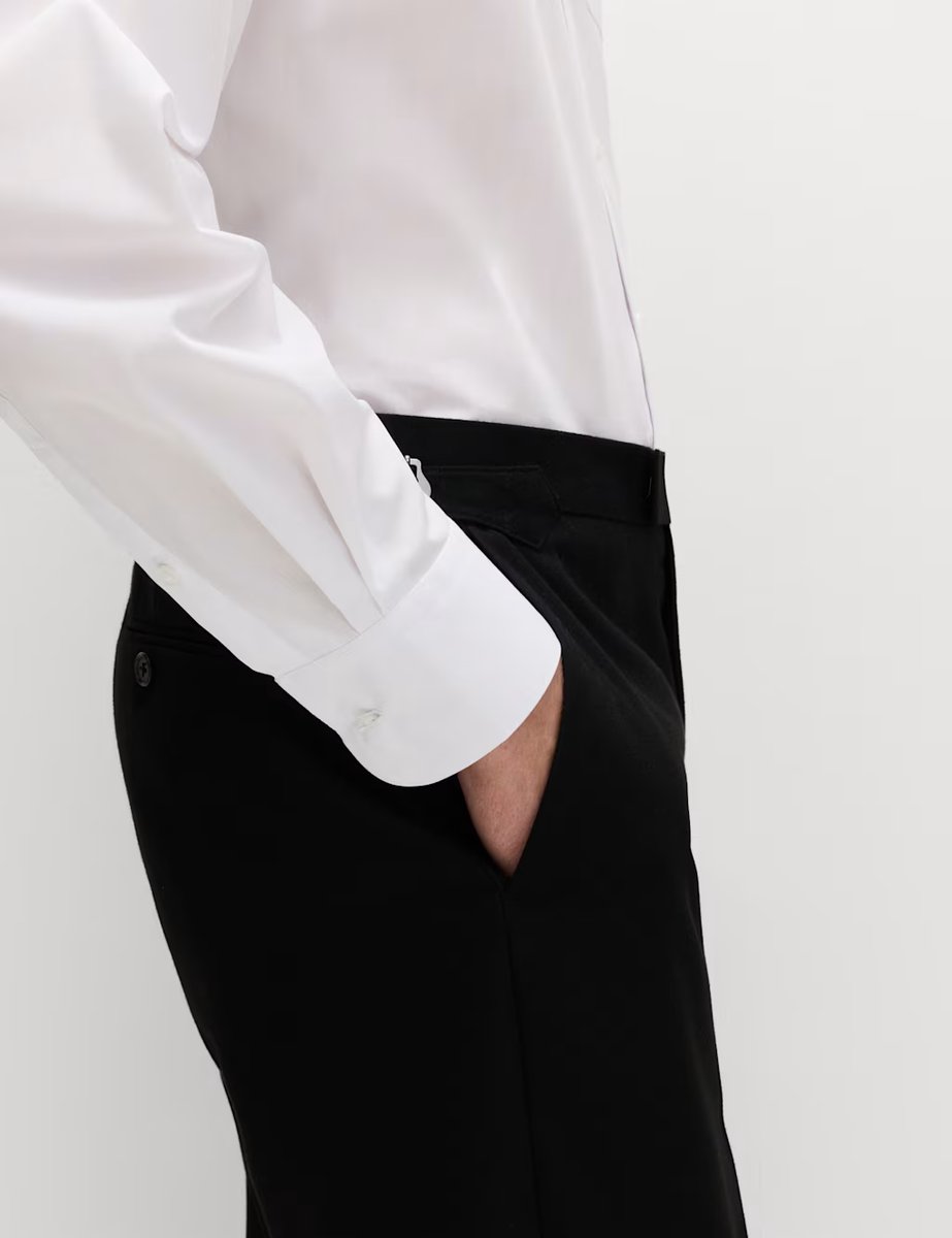 Marks & Spencer M&S 2 Pack Regular Fit Easy Iron Cotton Blend Shirts White - 2