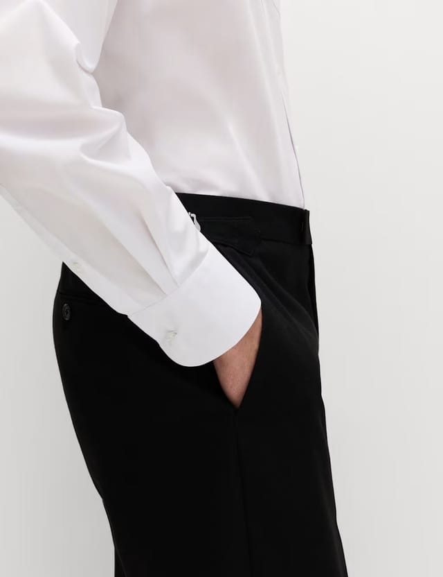 Marks & Spencer M&S 2 Pack Regular Fit Easy Iron Cotton Blend Shirts White - 2