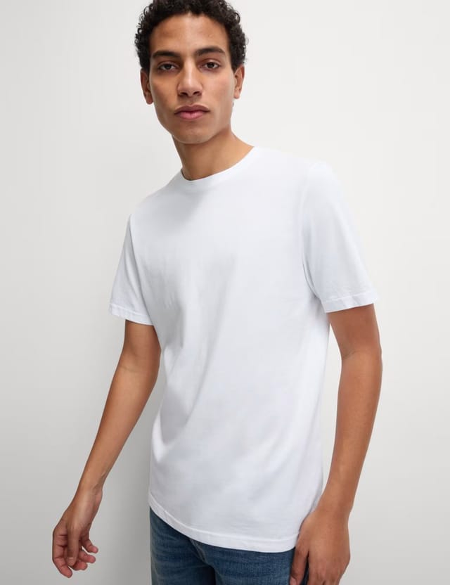 Marks & Spencer M&S 7 Pack Pure Cotton Crew Neck T-Shirts Rust Mix - 3