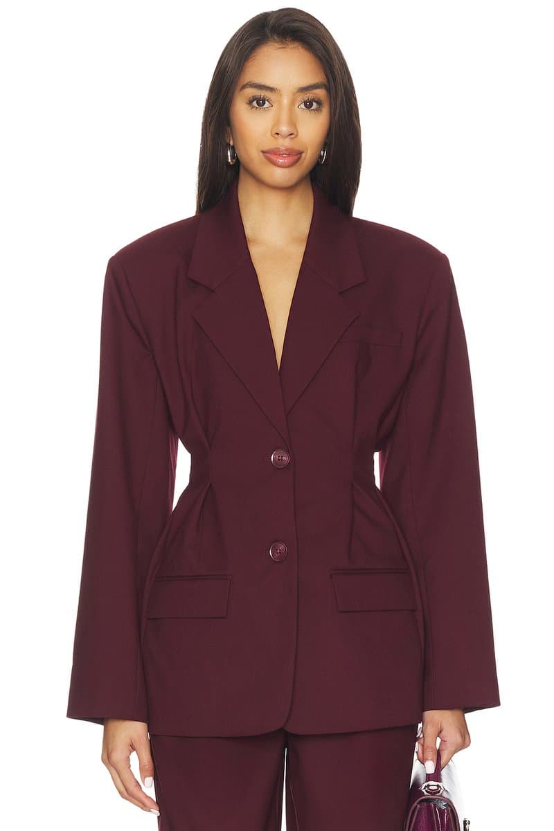 revolve Revolve Gestuz Paula Waist Blazer in Aronia