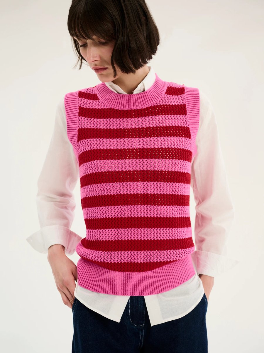 OMNES Bobbi Stripe Cotton Vest - 4
