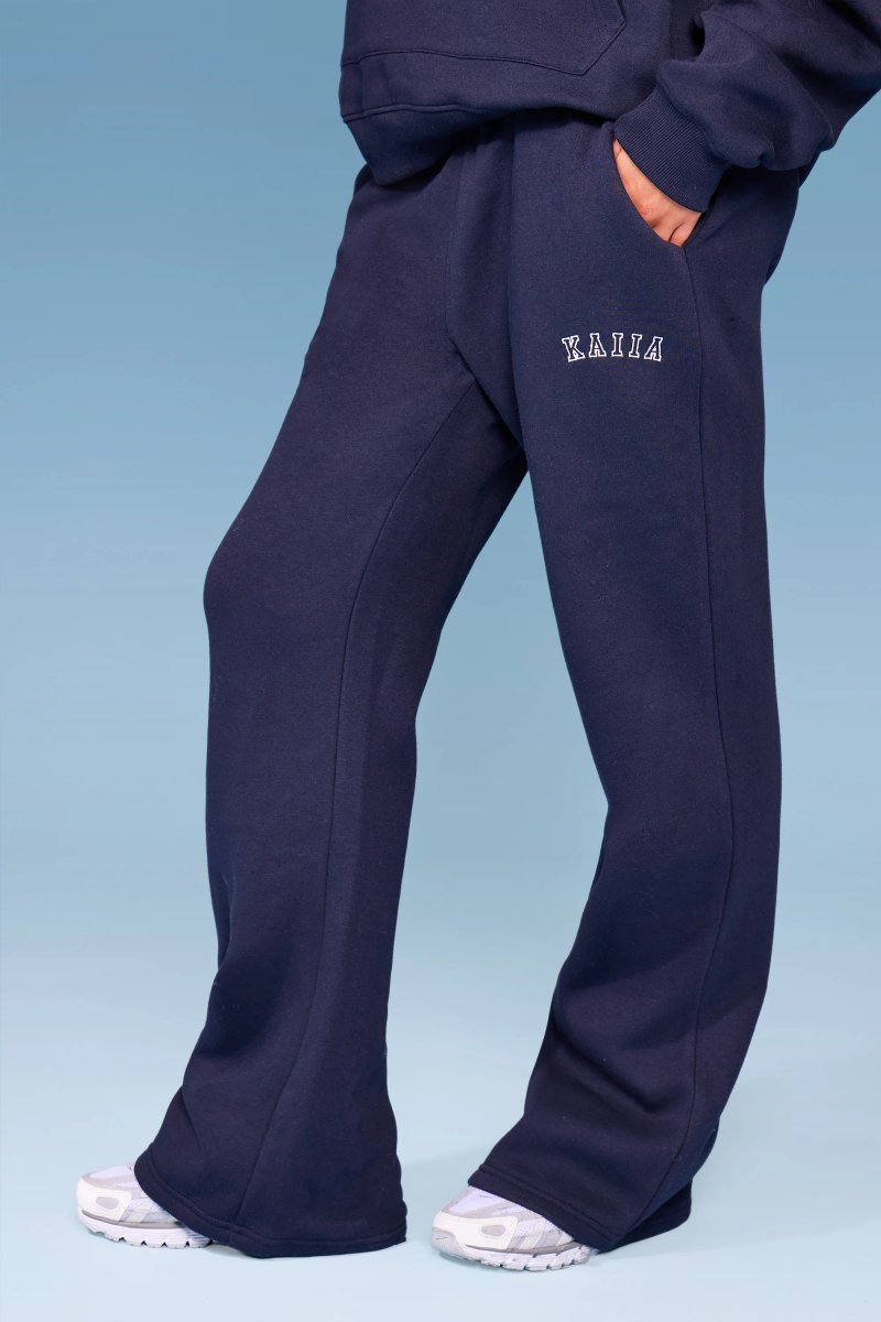 Kaiia Kaiia Apres Flared Joggers Navy - 3