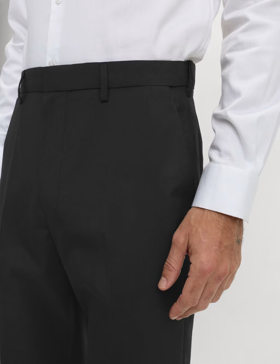 Marks & Spencer M&S 2 Pack Regular Fit Flat Front Trousers Black - 3