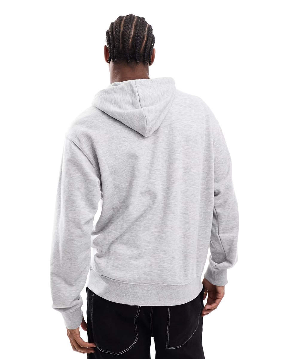 ASOS New Balance Sport essentials french terry hoodie in grey - 2