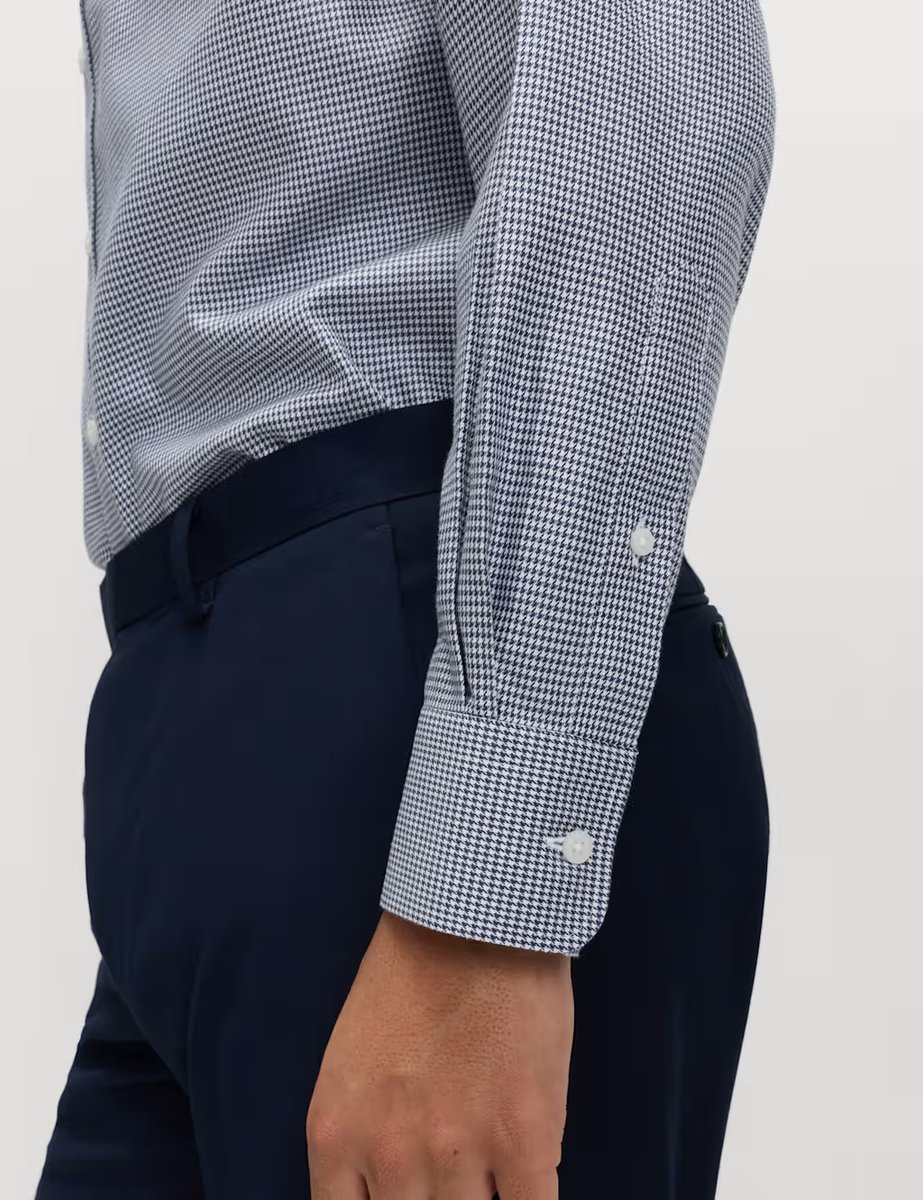 Marks & Spencer M&S Utimate Regular Fit Non Iron Cotton Shirt Dark Ink - 4