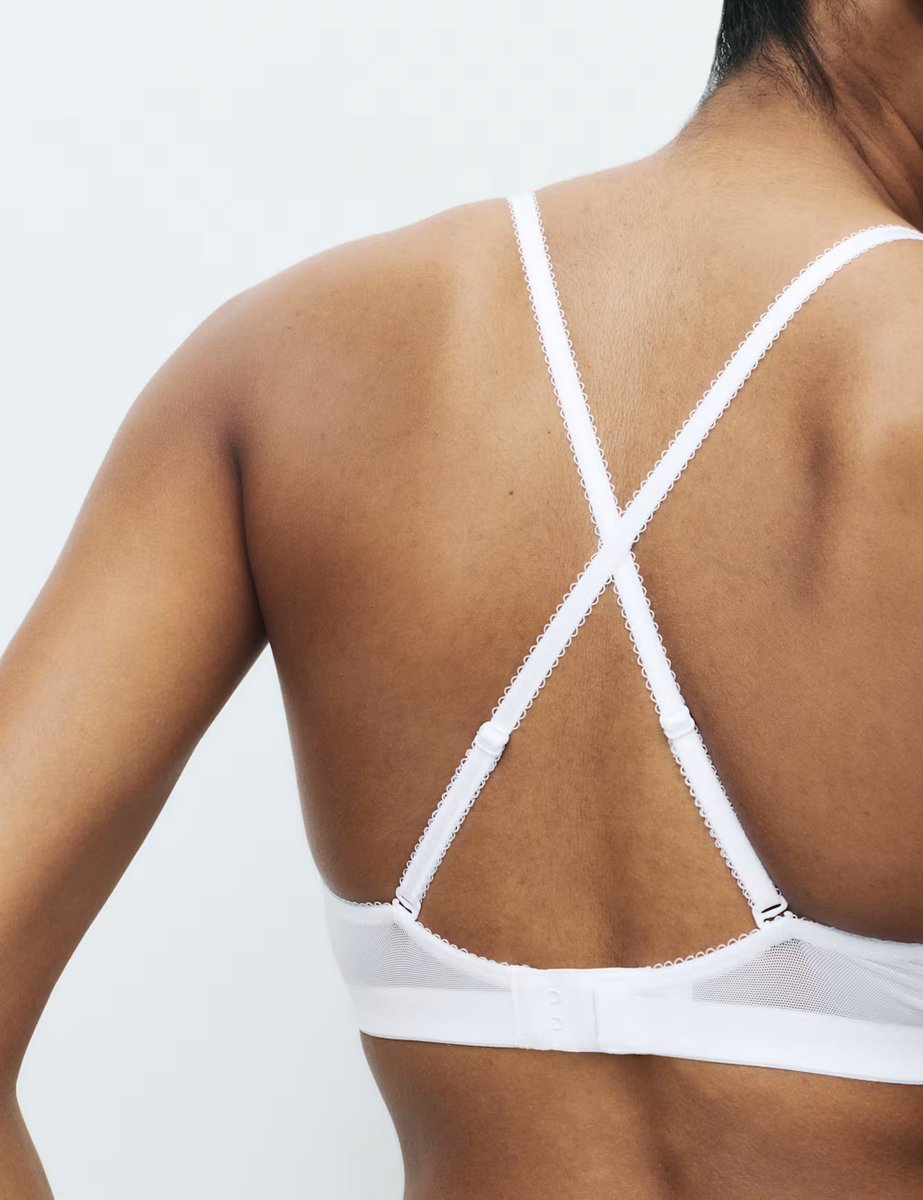 Marks & Spencer M&S Jasmine Lace Non Wired Plunge Bra (A-E) White - 2