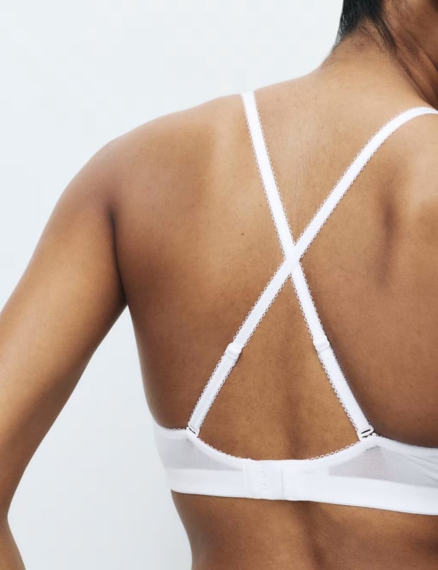 Marks & Spencer M&S Jasmine Lace Non Wired Plunge Bra (A-E) White - 2
