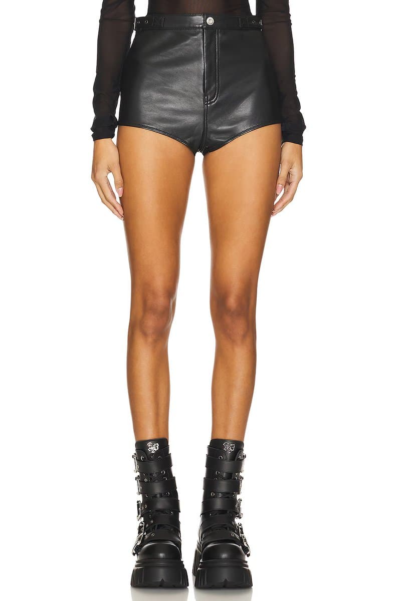 revolve Dukely Leather Shorts