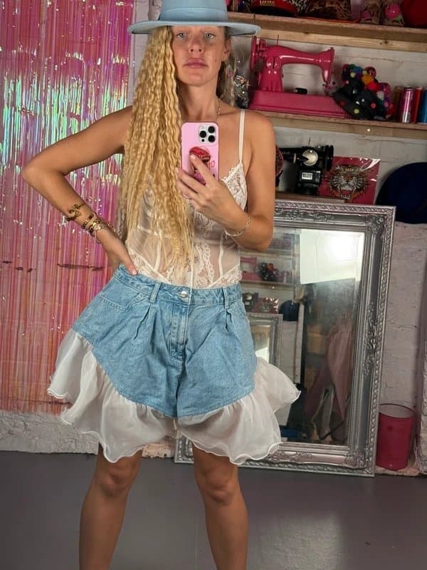 ASOS Asos luxe denim shorts