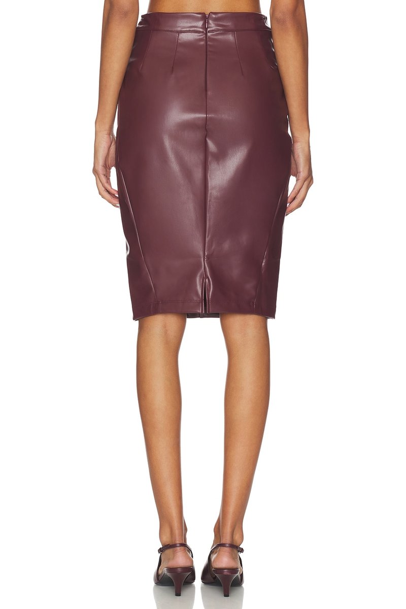 revolve Leather Pencil Skirt - 4