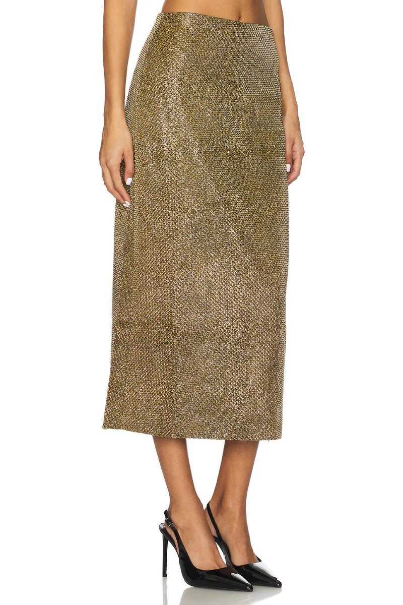 revolve Weave Midi Skirt - 2