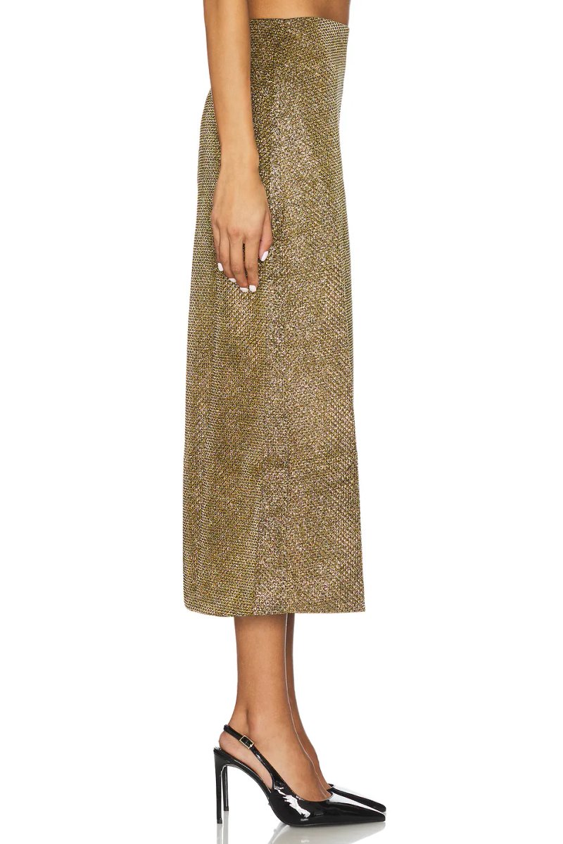 revolve Weave Midi Skirt - 3