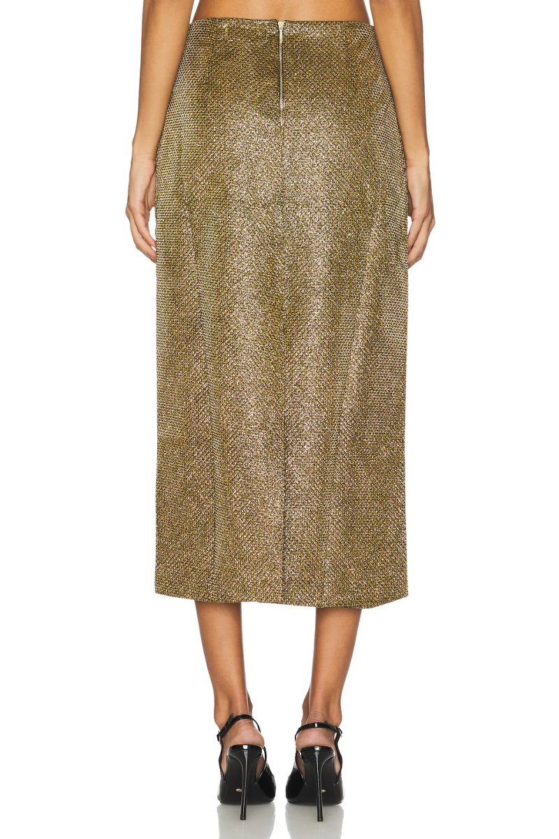 revolve Weave Midi Skirt - 4