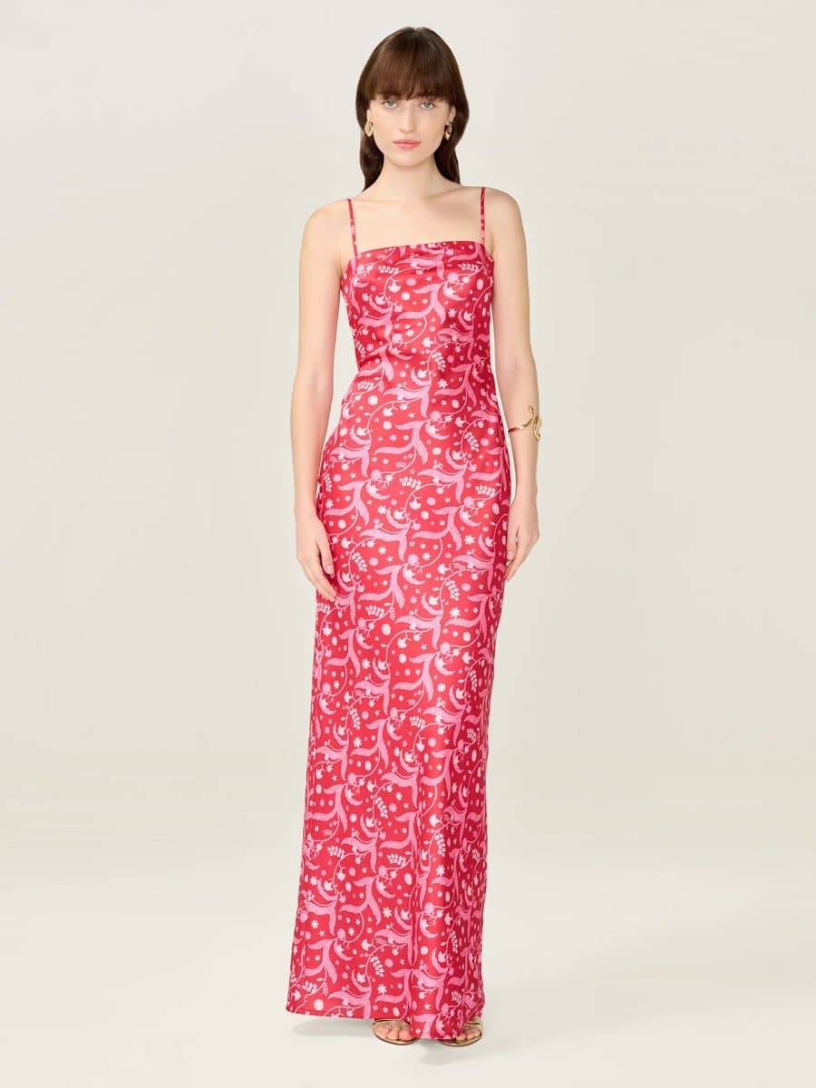 OMNES Jules Dress in Red