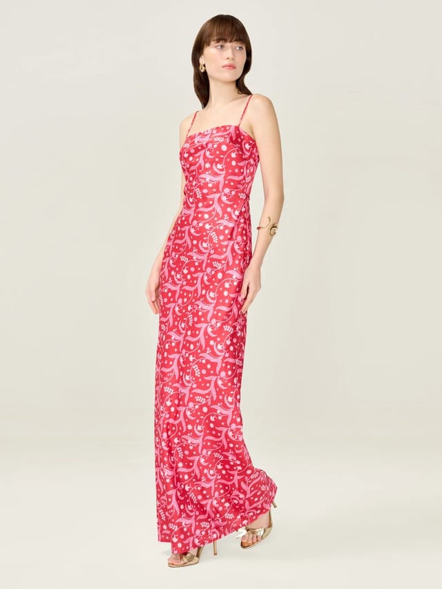 OMNES Jules Dress in Red - 2