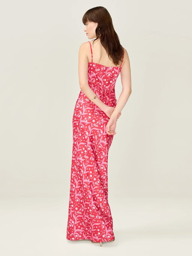 OMNES Jules Dress in Red - 3