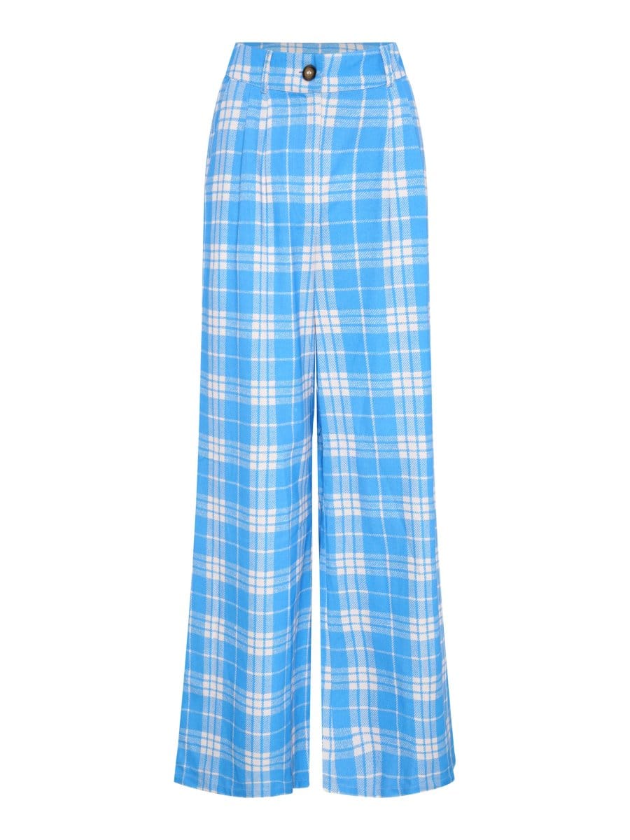 OMNES Samara Wide Leg Checked Trouser - 4