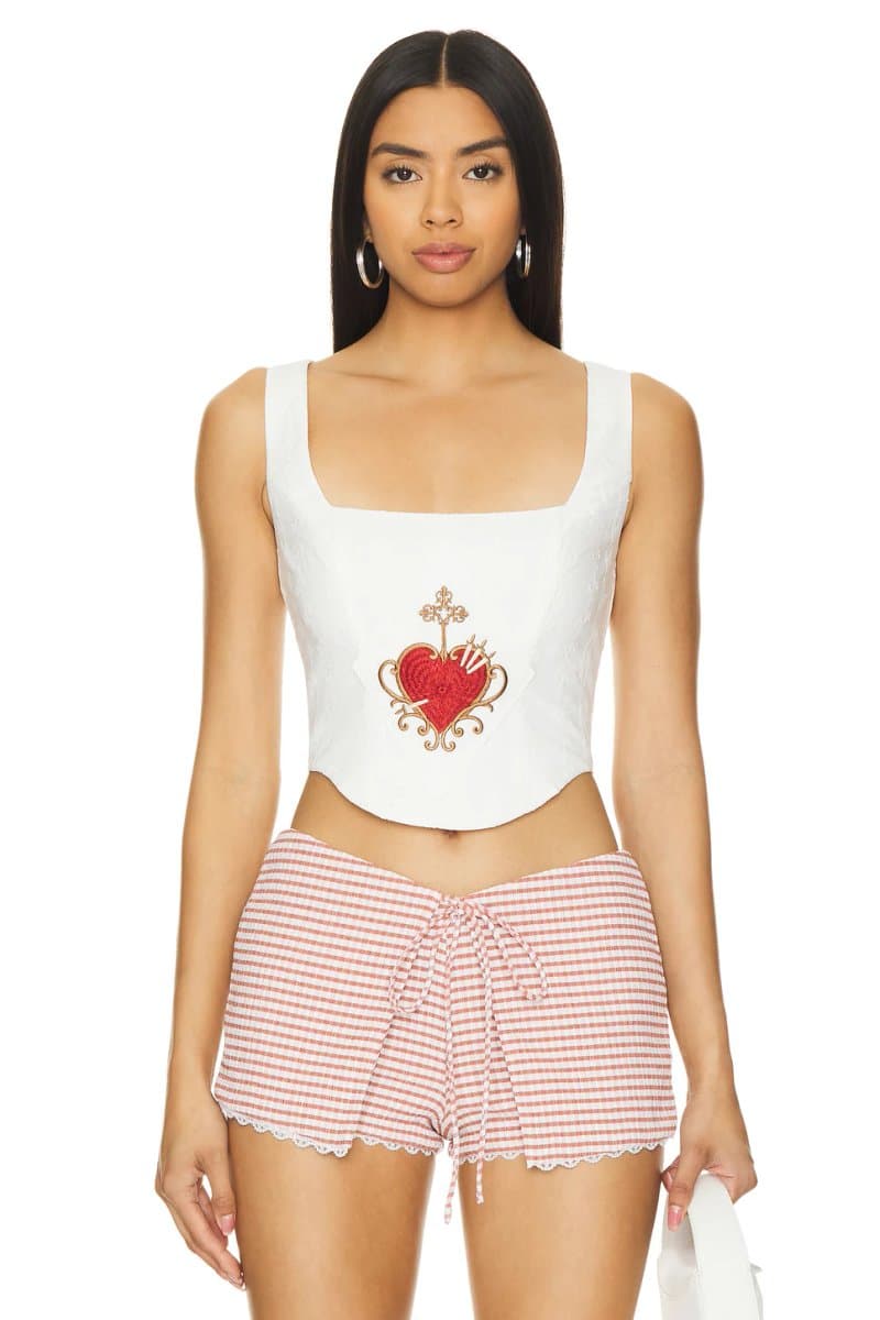 revolve Revolve LOBA Corazon Top in Ivory