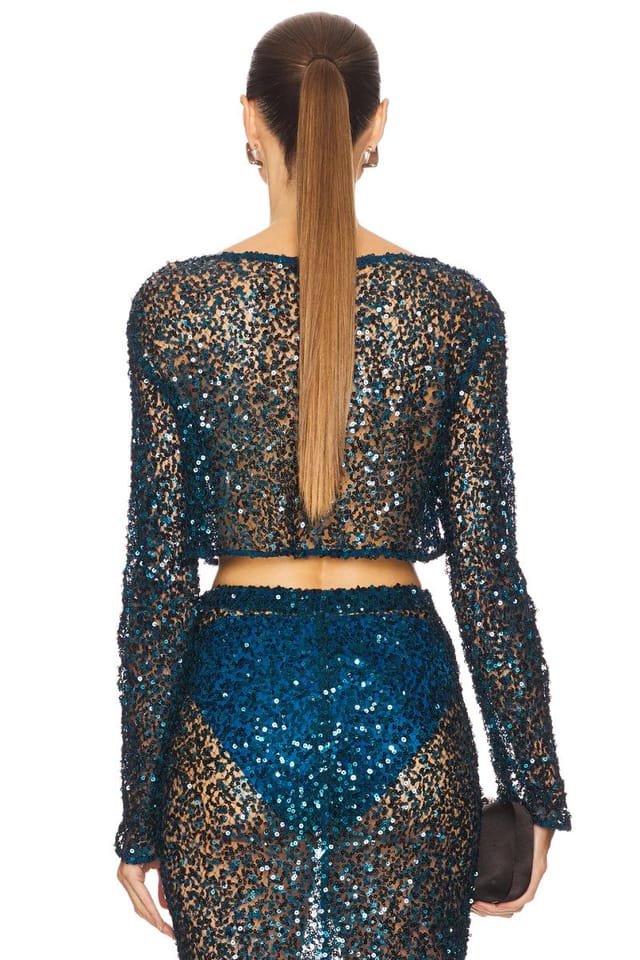 revolve Net Paillette Top - 3