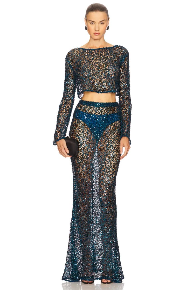 revolve Net Paillette Top - 4