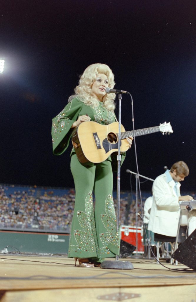 1978: the green jumpsuit at the American Music Awards