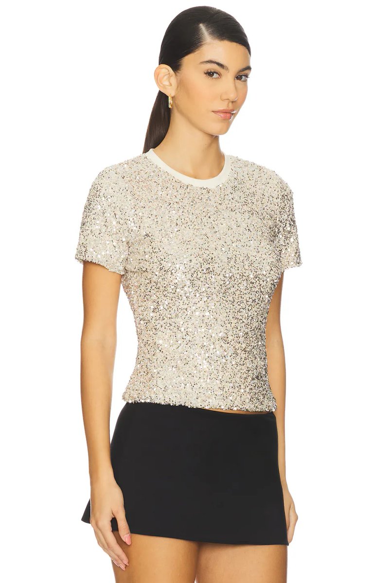 revolve Sequin T-shirt - 2