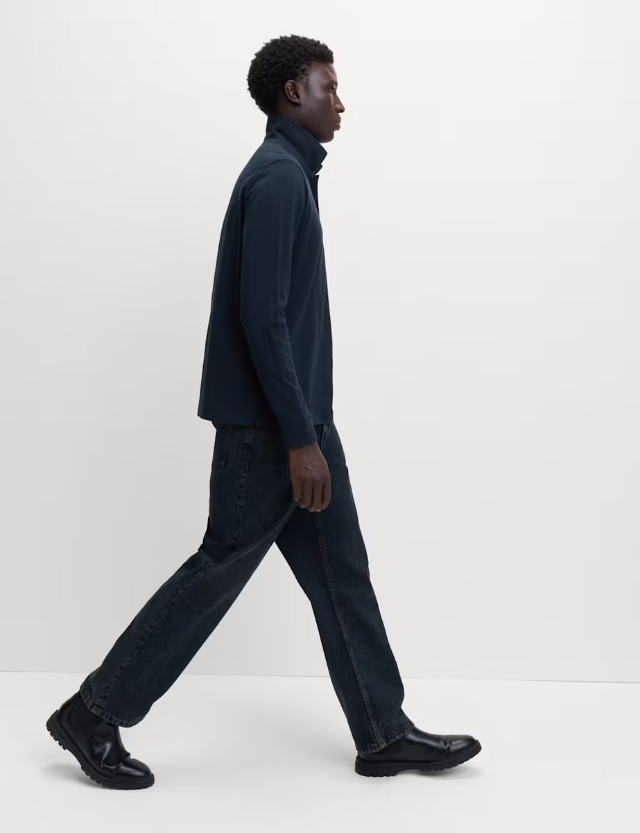 Marks & Spencer M&S Ultimate Cotton Rich Polo Shirt Navy - 4