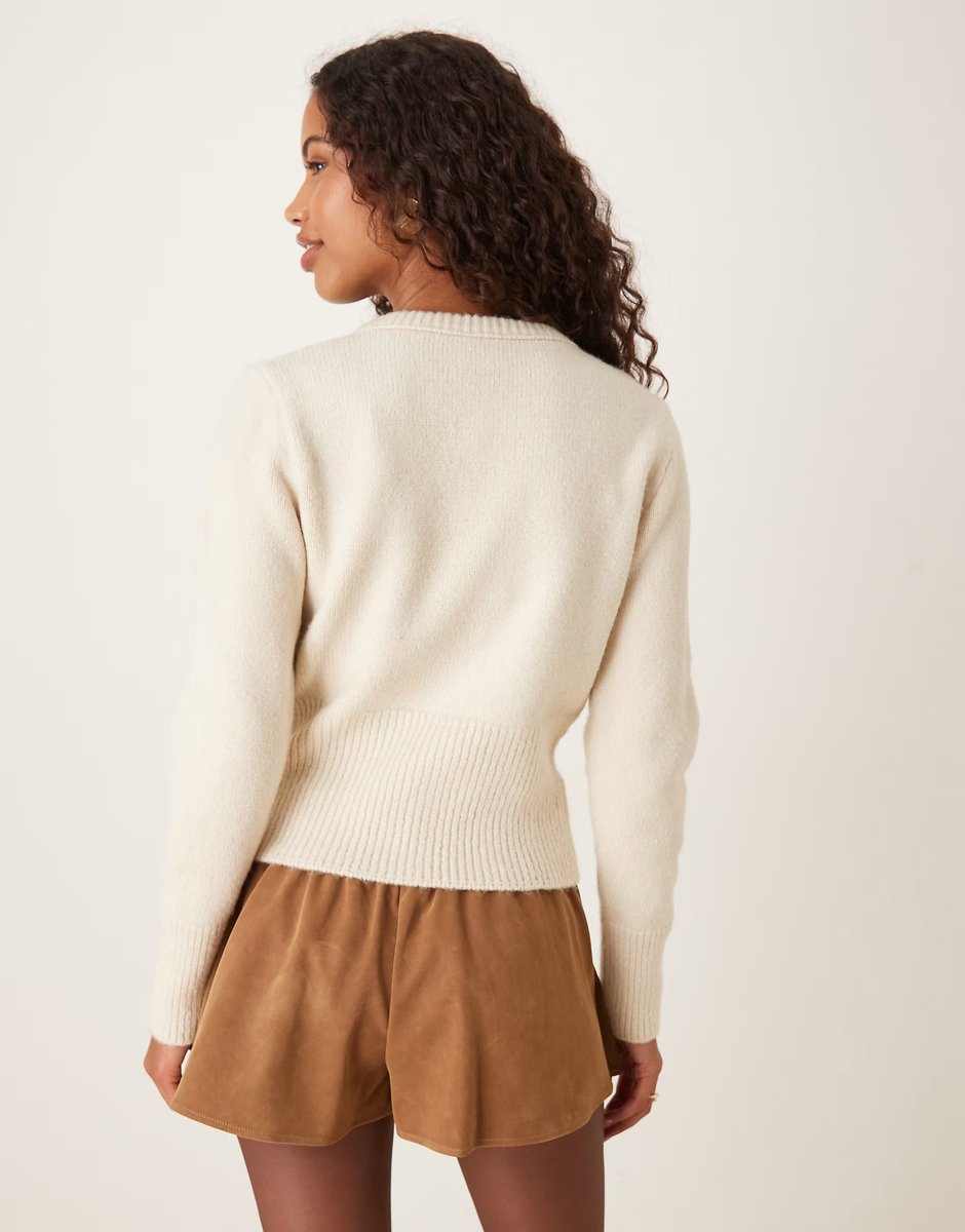 ASOS Free People Paradise found faux suede skort in caramel  - 4