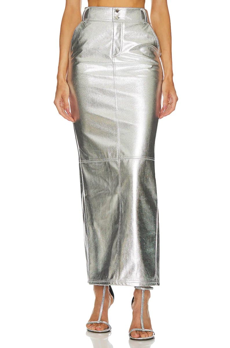 revolve Monique Faux Leather Maxi Skirt