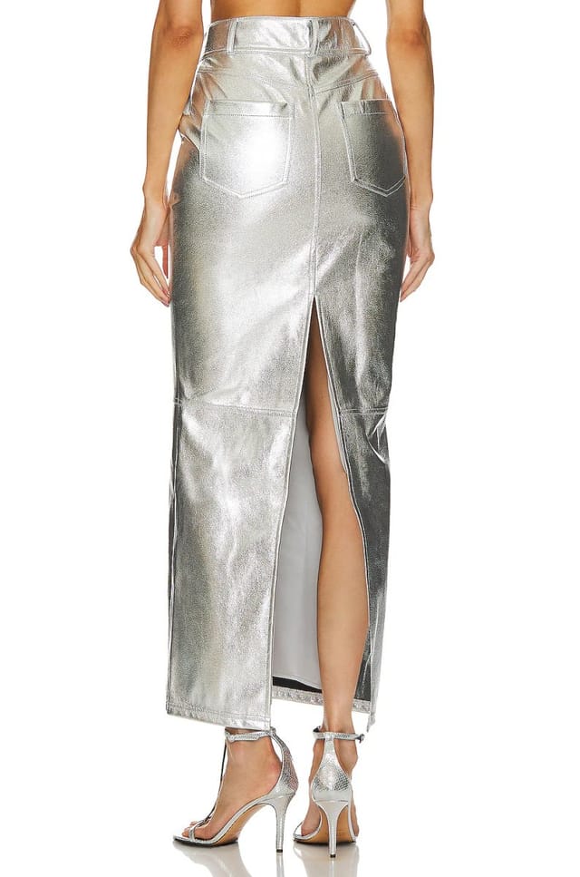 revolve Monique Faux Leather Maxi Skirt - 3