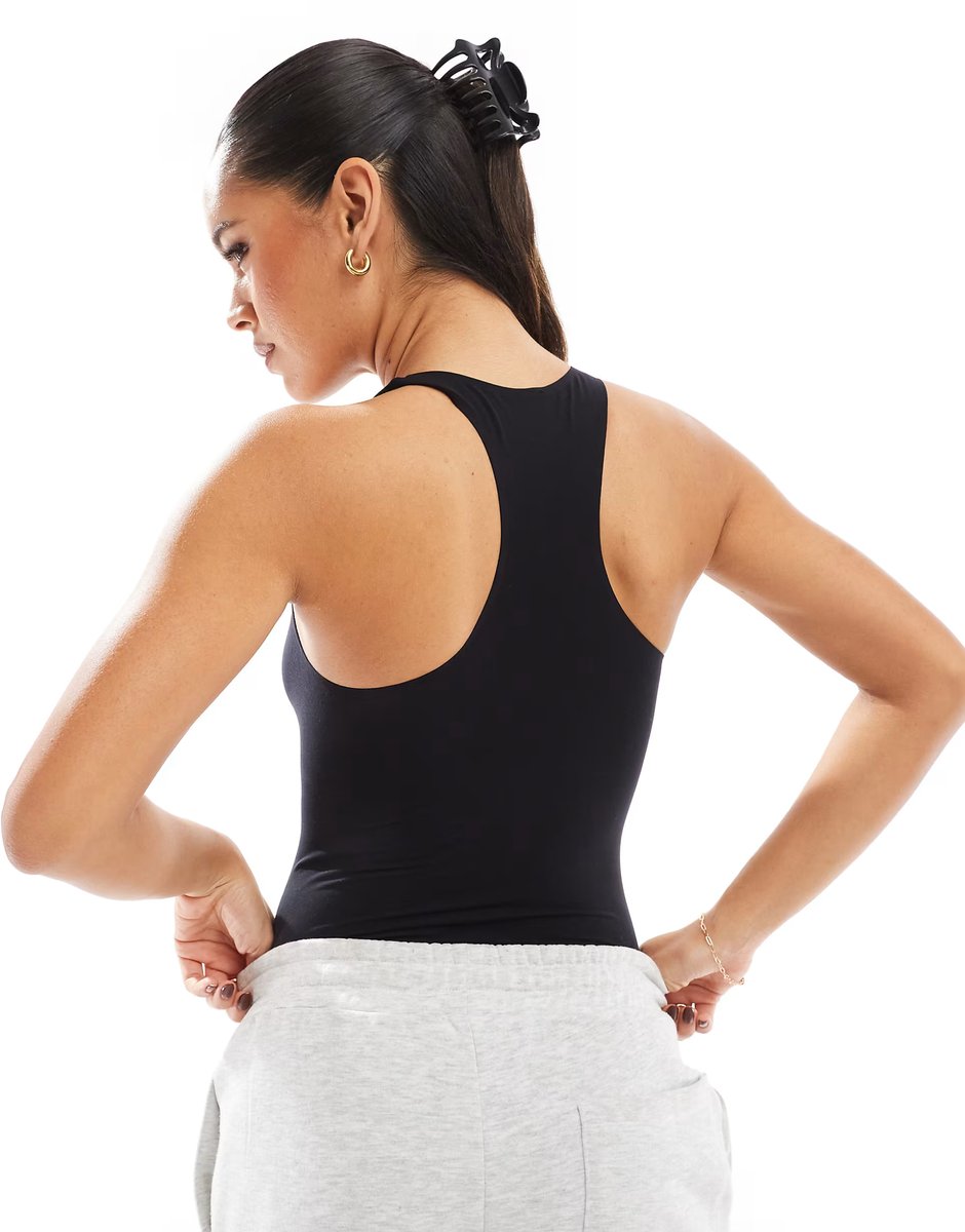 ASOS Commando Ballet racer back bodysuit black in black - 3