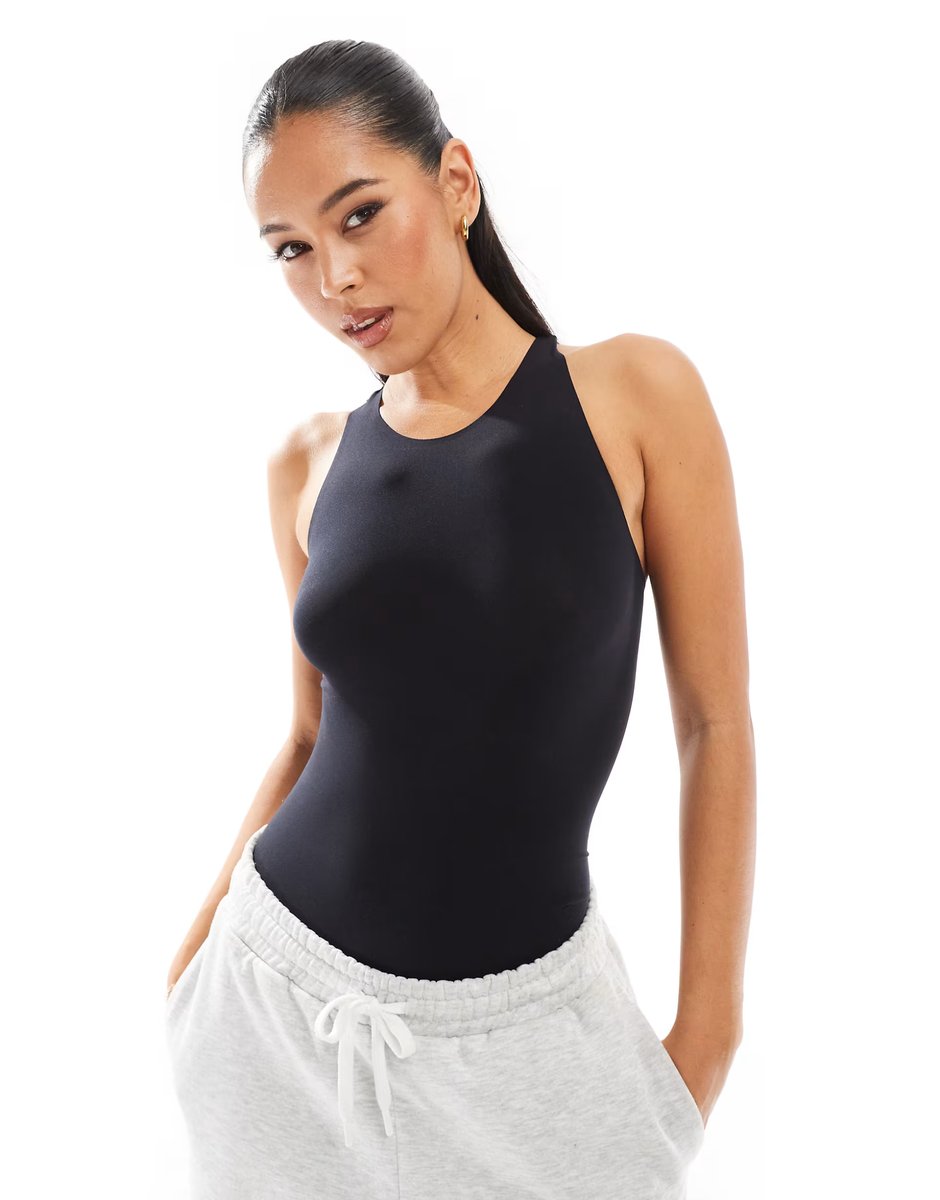 ASOS Commando Ballet racer back bodysuit black in black - 4