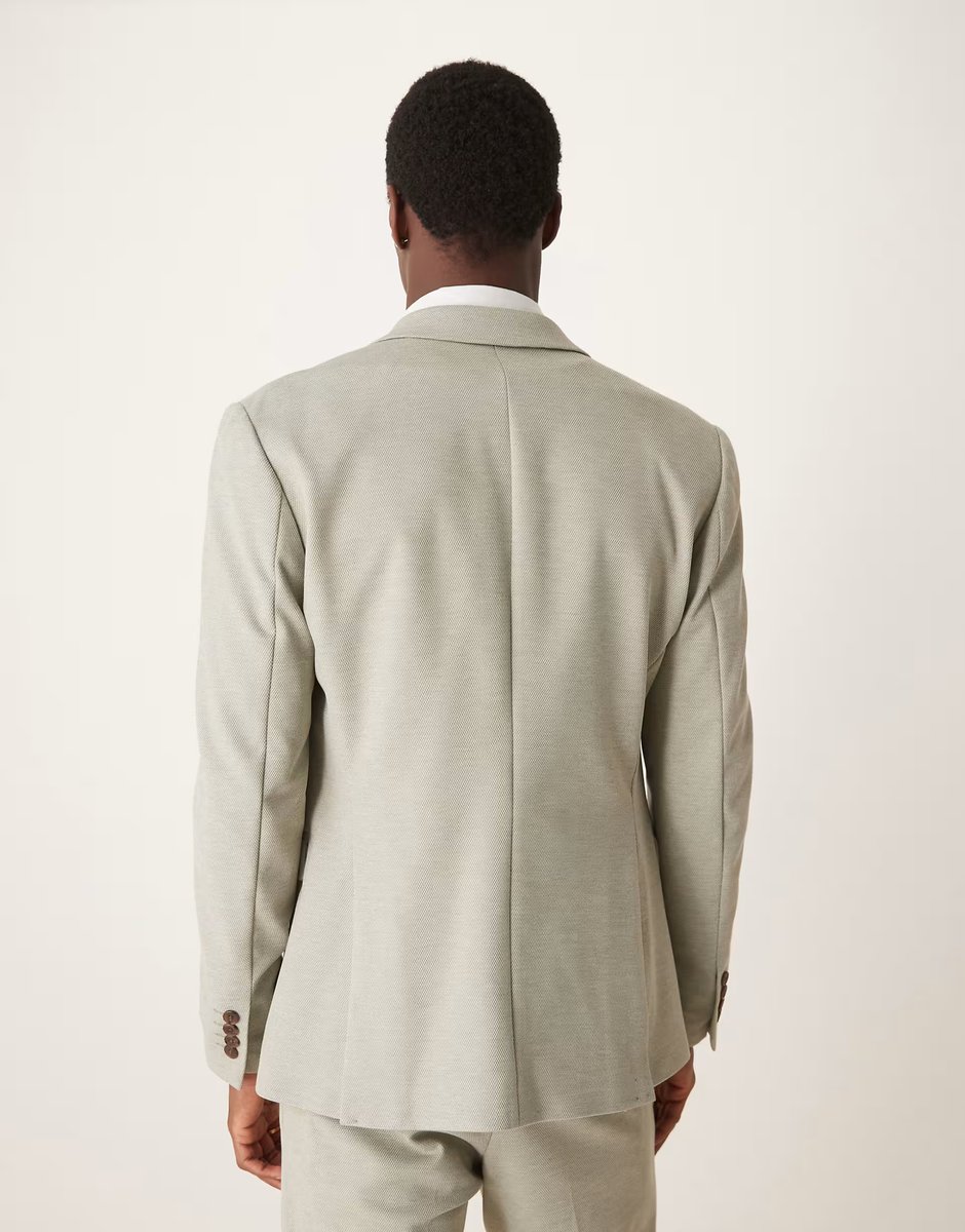 ASOS Selected Aitor regular fit blazer in light green - 3