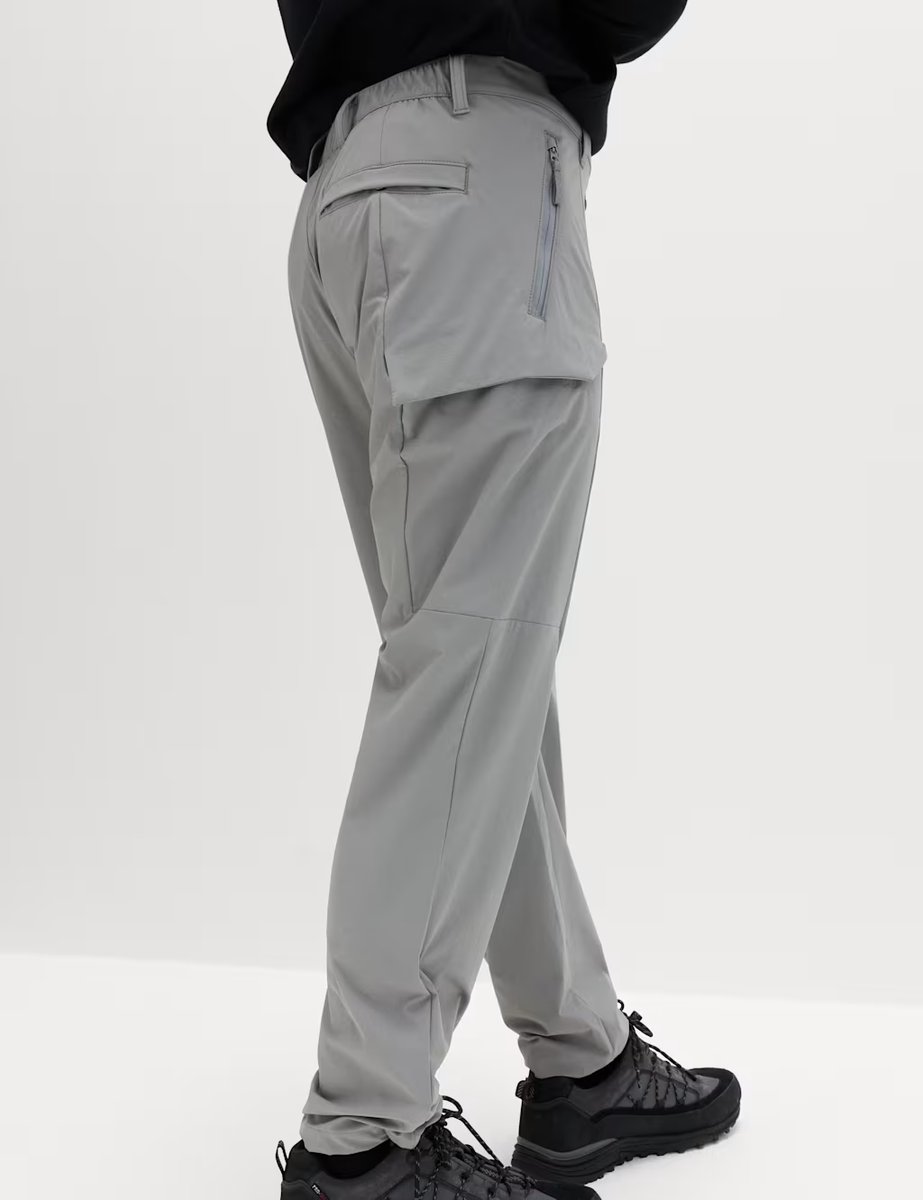Marks & Spencer M&S Straight Fit Technical Cargo Trousers Ash Grey - 4