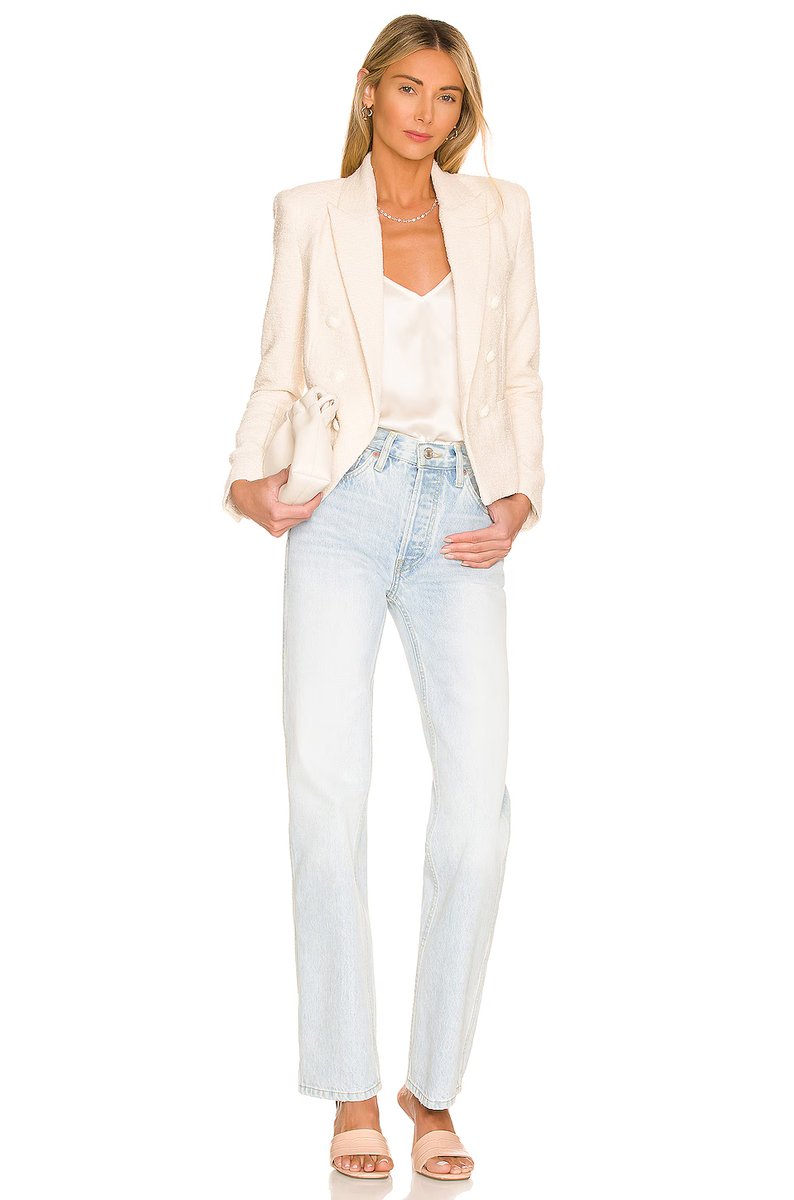 revolve Brooke Double Breasted Crop Blazer - 4