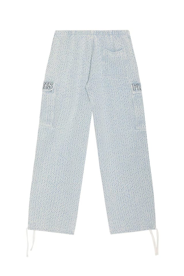 revolve Knitted Indigo Cargo Pants - 2