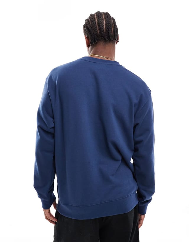 ASOS New Balance Sport essentials french terry crew in blue - 2