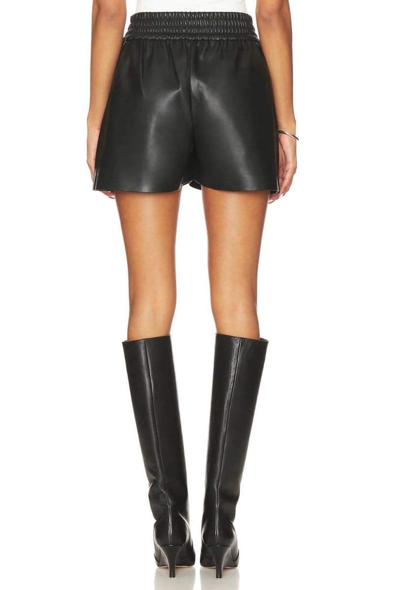 revolve Faux Leather Pleated Short - 4