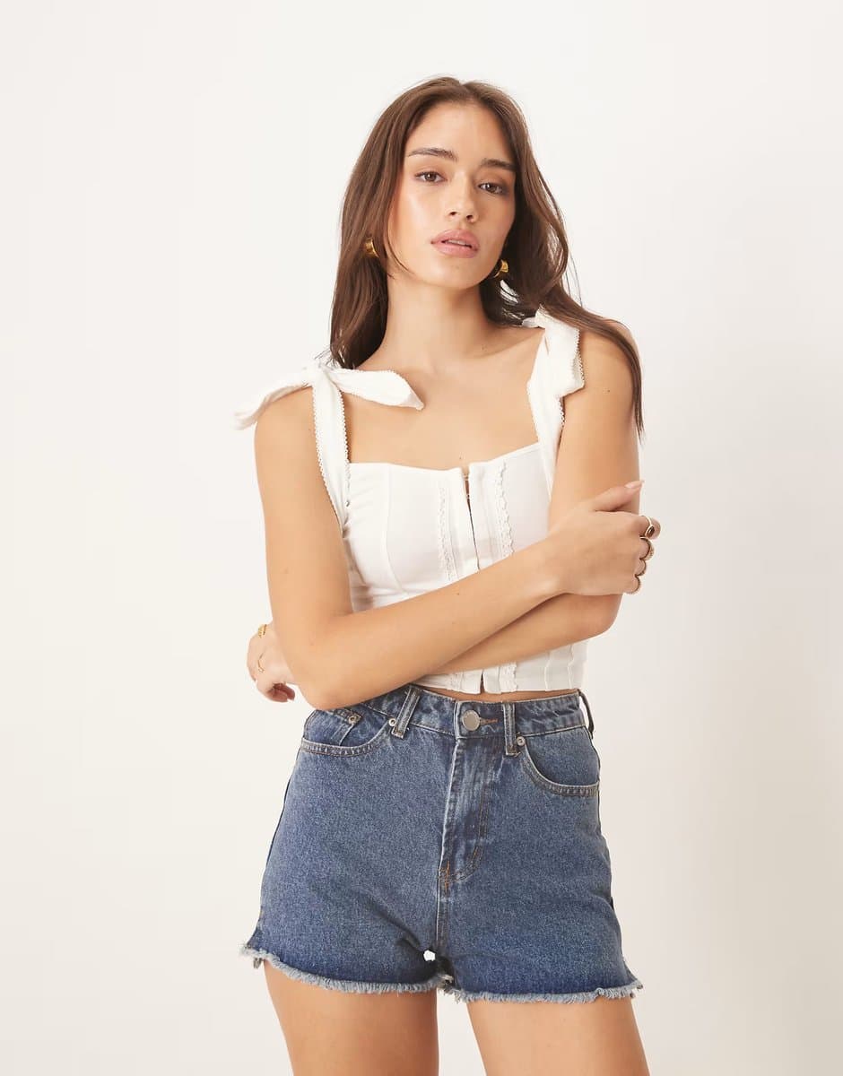 ASOS ASOS Denim Low Rise Shorts