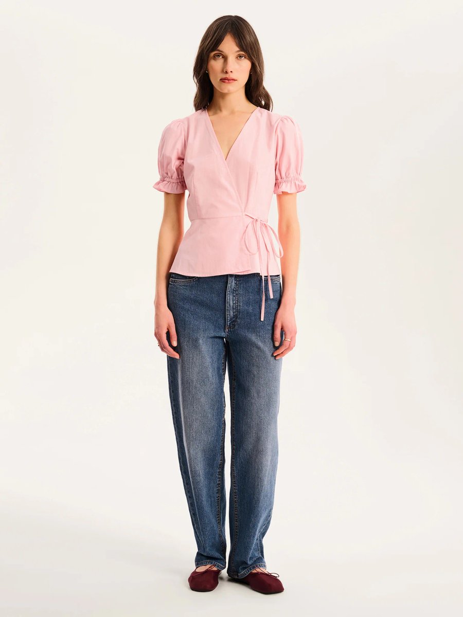 OMNES Angelina Top in Pink - 2