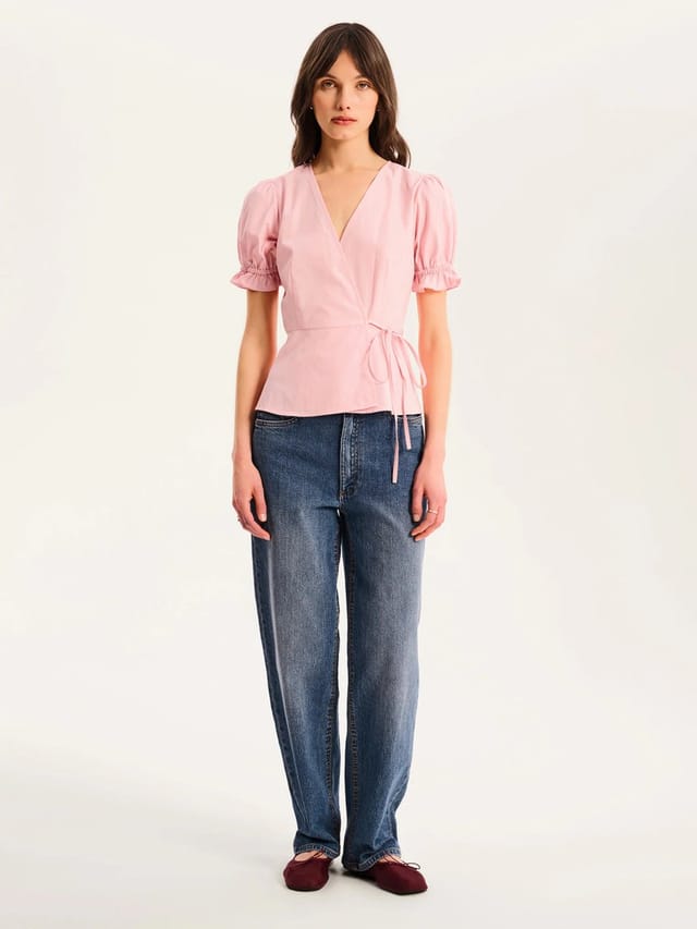 OMNES Angelina Top in Pink - 2