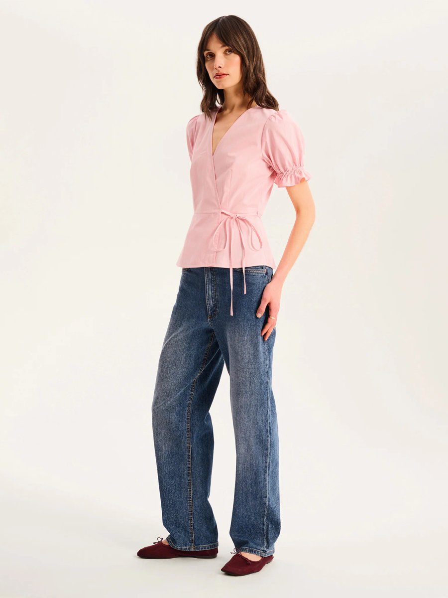 OMNES Angelina Top in Pink - 3