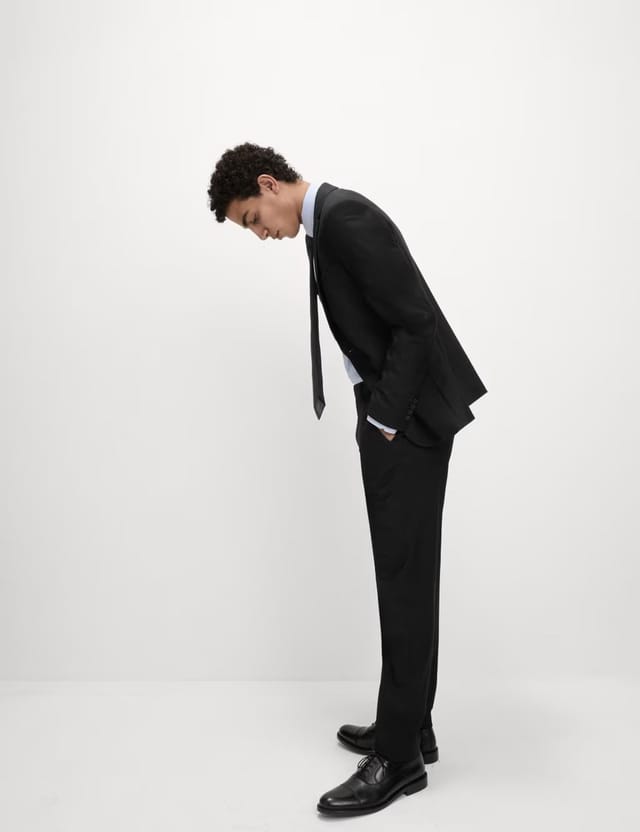 Marks & Spencer M&S Skinny Fit Stretch Suit Jacket Black - 3